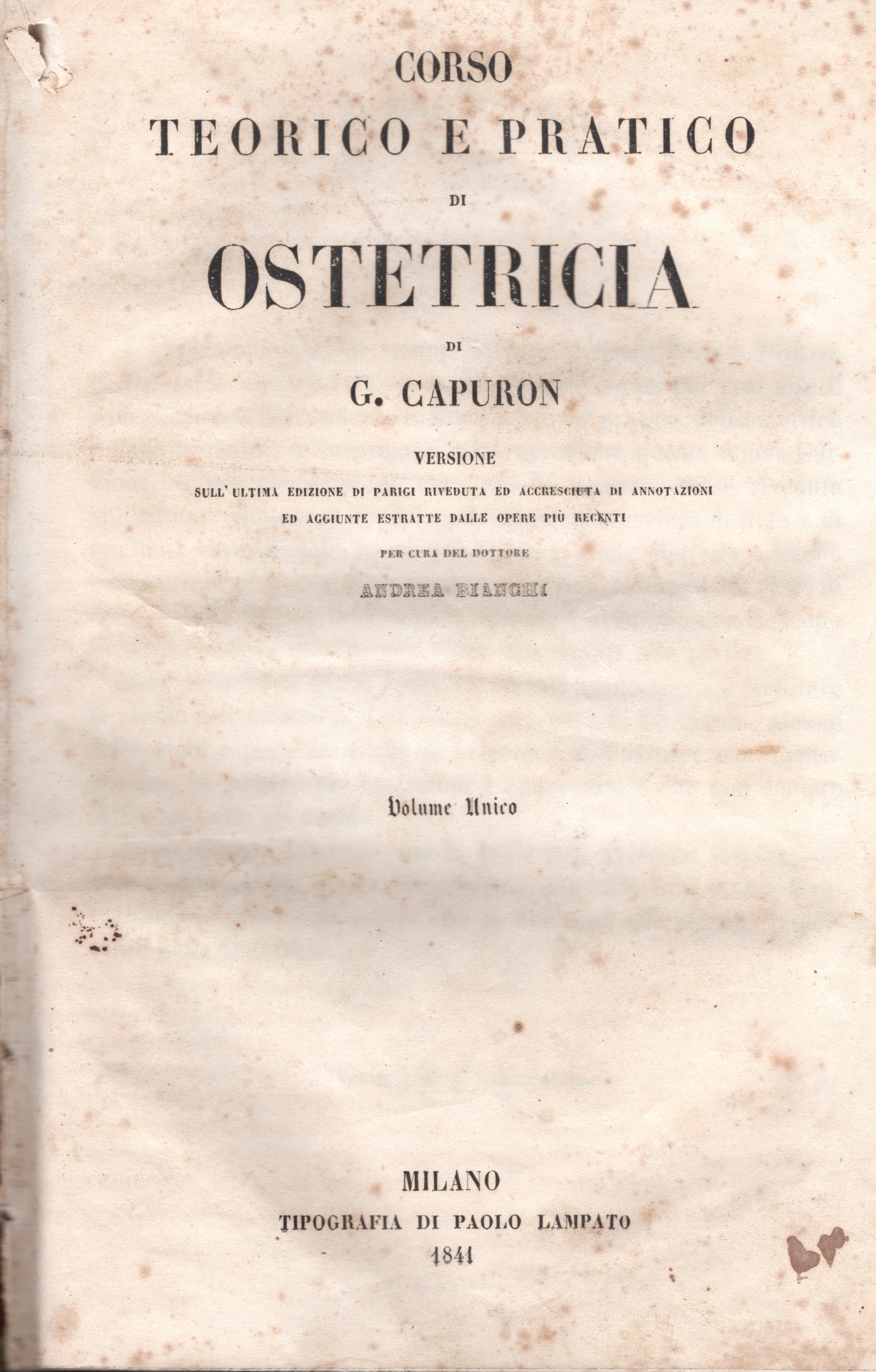 Corso teorico e pratico di ostetricia. Versione sull'ultima edizione di …