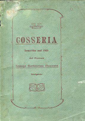 Cosseria descritta nel 1925