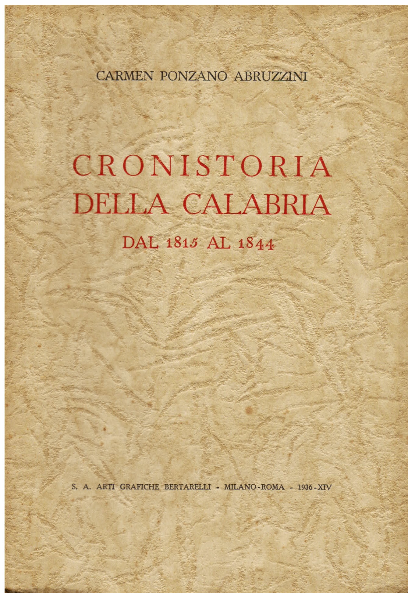 Cronistoria della Calabria dal 1815 al 1844
