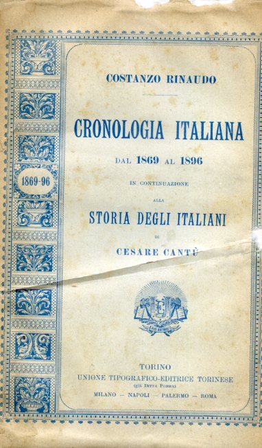 Cronologia italiana dal 1869 al 1896 in continuazione alla Storia …