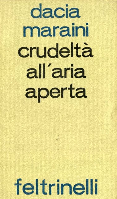 Crudeltà all'aria aperta