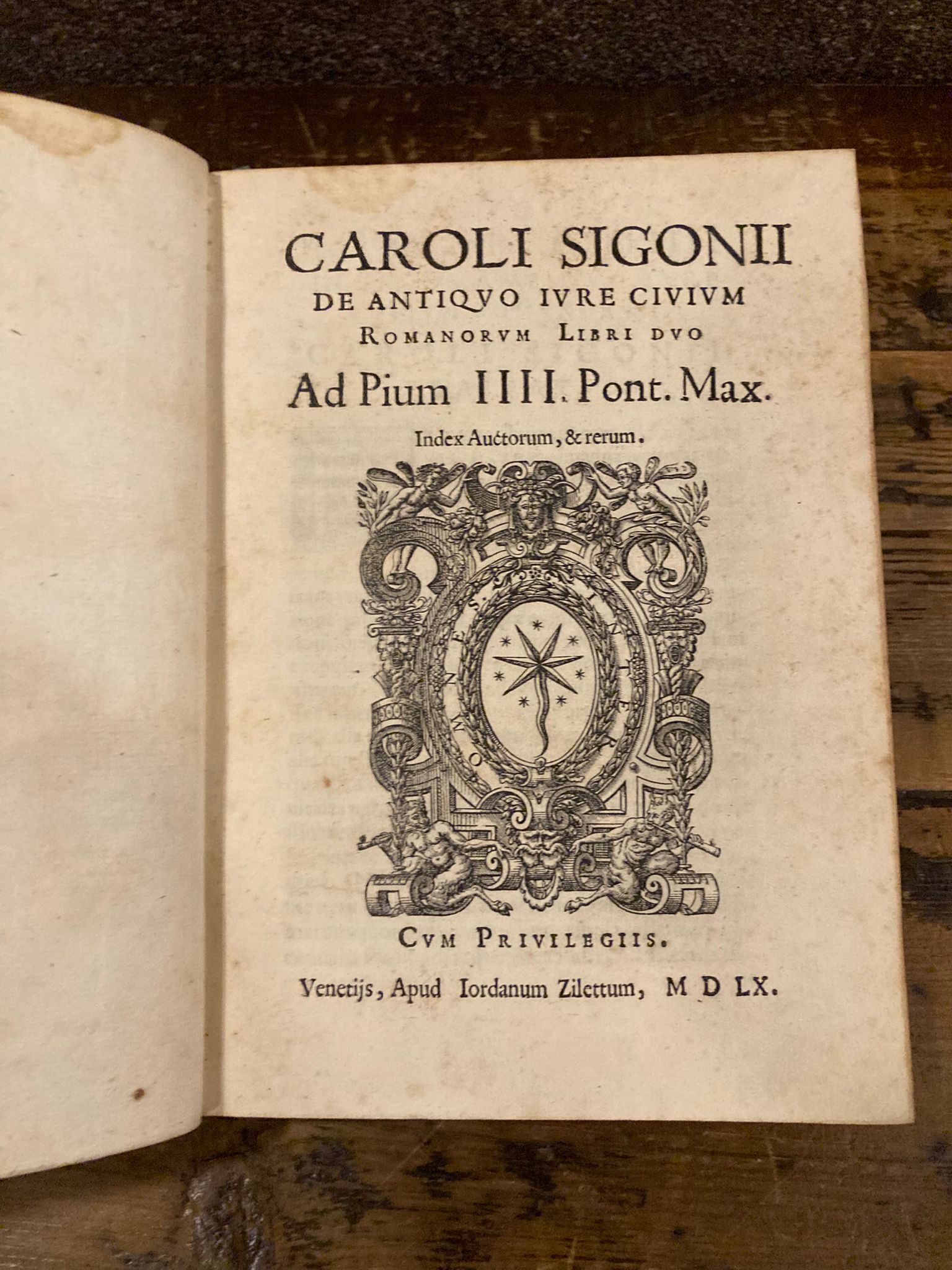 De Antiquo Iure Civium Romanorum Libri Duo. Ad Pium IIII …
