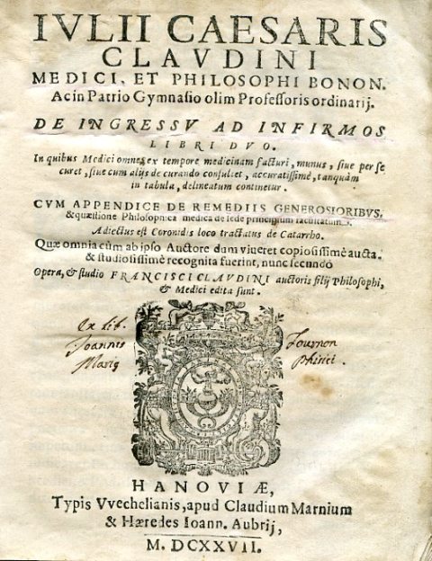 De Ingressu ad Infirmos Libri Duo. In quibus Medici omnes …