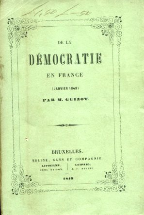 De la Démocratie en France (janvier 1848)