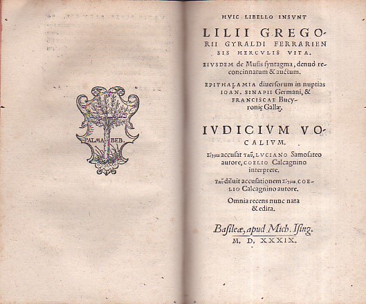 De Sepulchris & vario sepeliendi ritu, libellus - Herculis vita. …