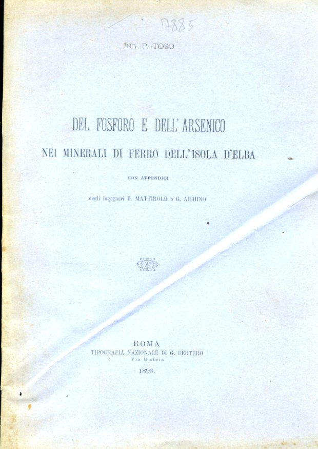 Del fosforo e dell'arsenico nei minerali di ferro dell'isola d'Elba …