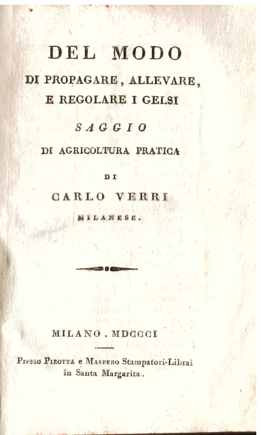 Del modo di propagare, allevare, e regolare i gelsi. Saggio …