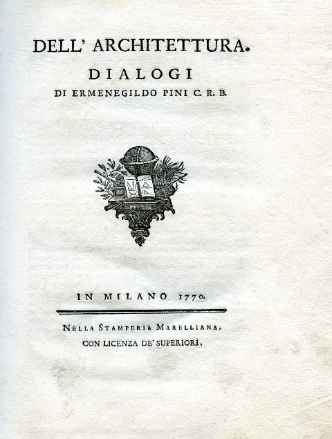 Dell'architettura. Dialogi [sic]