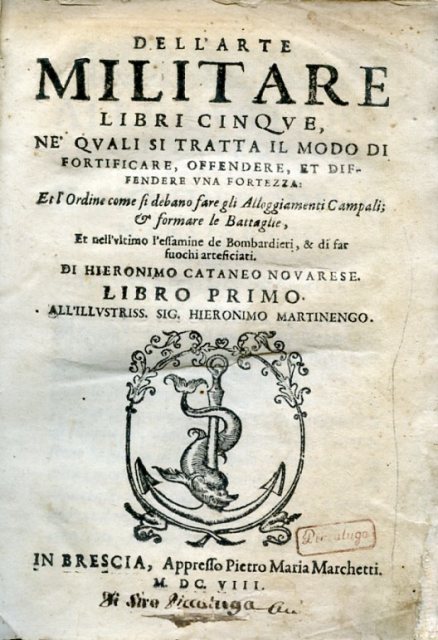Dell'Arte Militare libri cinque, ne' quali si tratta il modo …