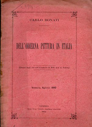 Dell'odierna pittura in Italia (estratto dagli Atti dell'Accademia di Belle …
