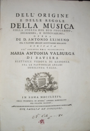 Dell'origine e delle regole della musica colla storia del suo …