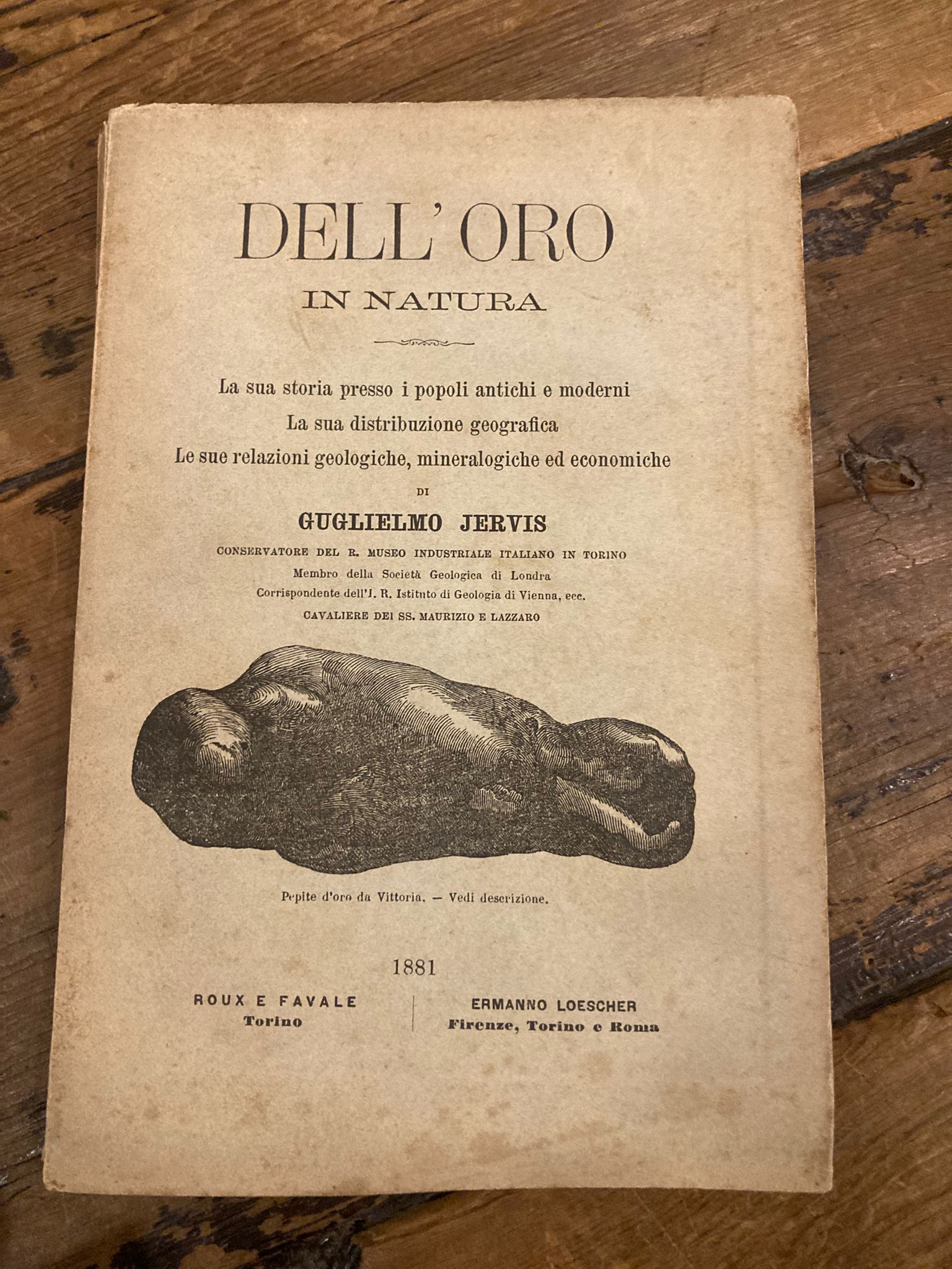 Dell' oro in natura. La sua storia presso i popoli …