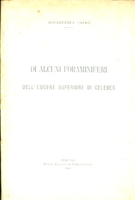 Di alcuni foraminiferi dell'Eocene superiore di Celebes