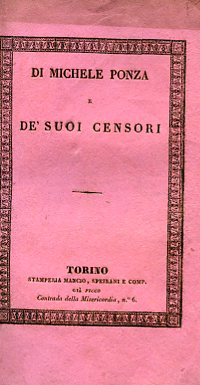 Di Michele Ponza e de' suoi censori