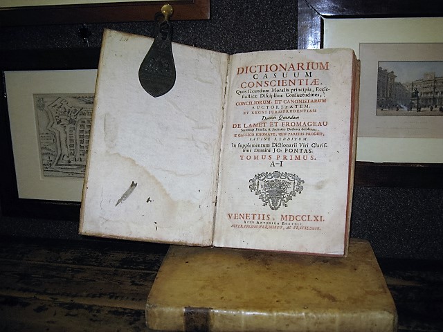 Dictionarium Casuum Conscientiae, quos secundum Moralis principia, Ecclesiasticae Disciplinae Consuetudines,Conciliorum, …