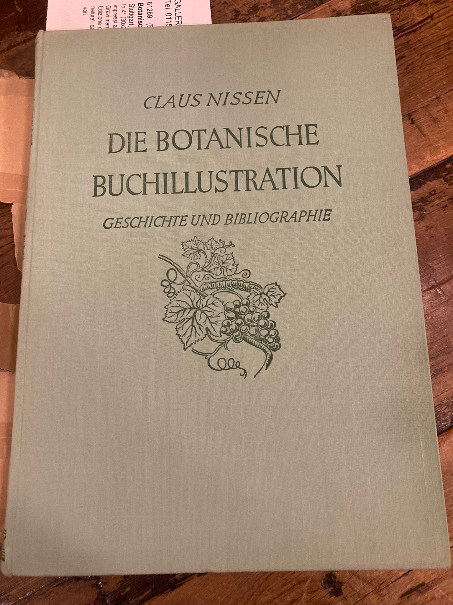 Die Botanische Buchillustration. Band I: Geschichte - Band II. Bibliographie