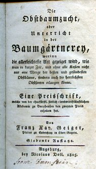 Die Obstbaumzucht, oder Unterricht in der Baumgärtnerey, worinn die allerleichteste …