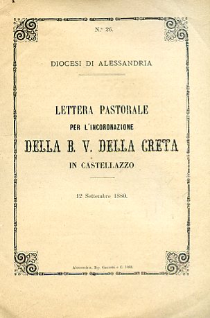 Diocesi di Alessandria. Lettera pastorale per l'incoronazione della B. V. …