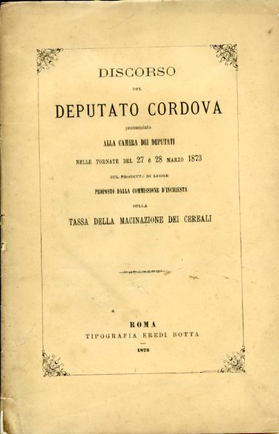 Discorso pronunziato alla Camera dei Deputati nelle tornate del 27 …