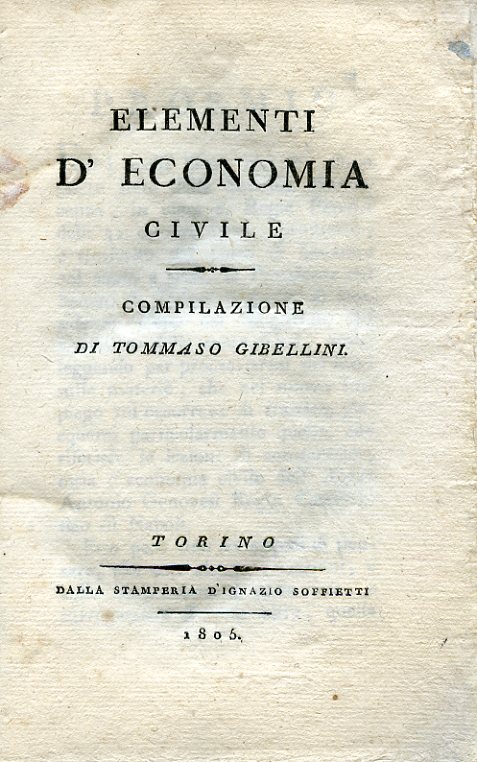 Elementi d' economia civile