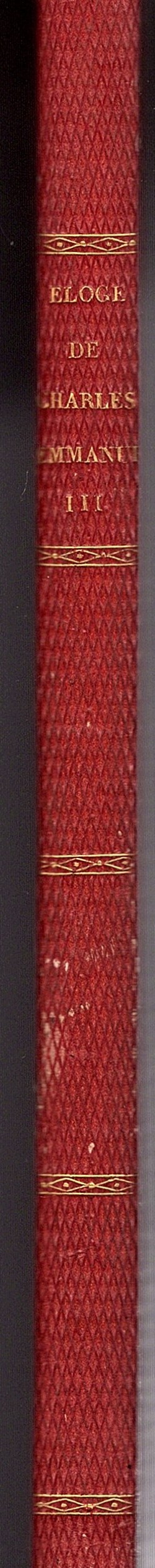 Éloge historique de Charles Emmanuel III roi de Sardaigne par …