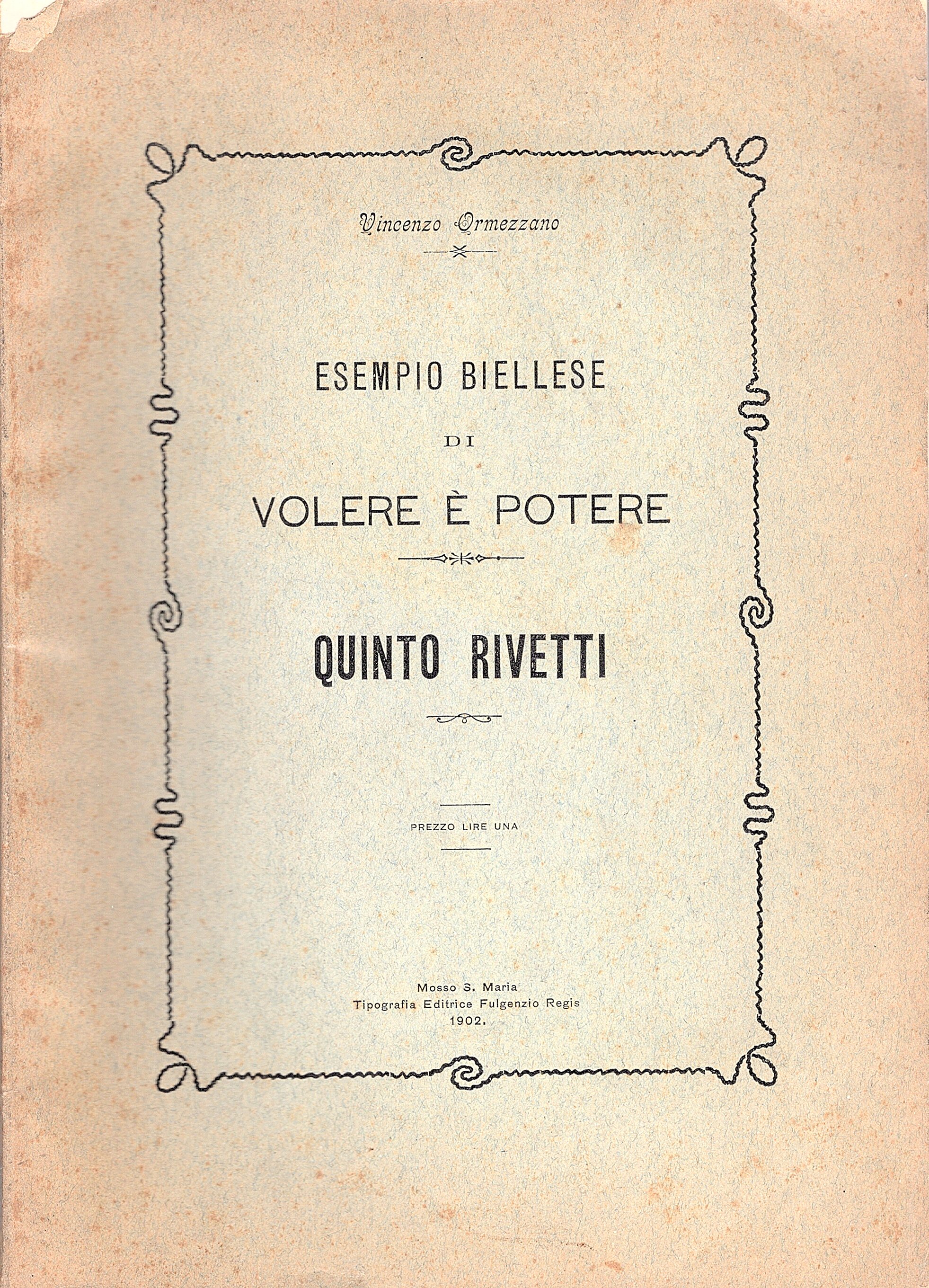 Esempio di volere e potere - Quinto Rivetti