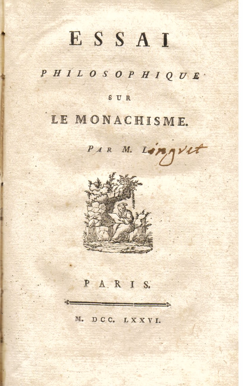 Essai philosophique sur le monachisme