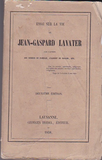 Essai sur la vie de Jean - Gaspard Lavater