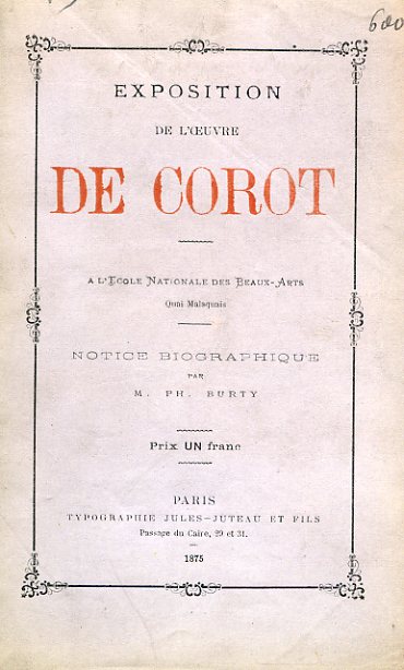 Exposition de l'oeuvre de Corot a l'École Nationale des Beaux …