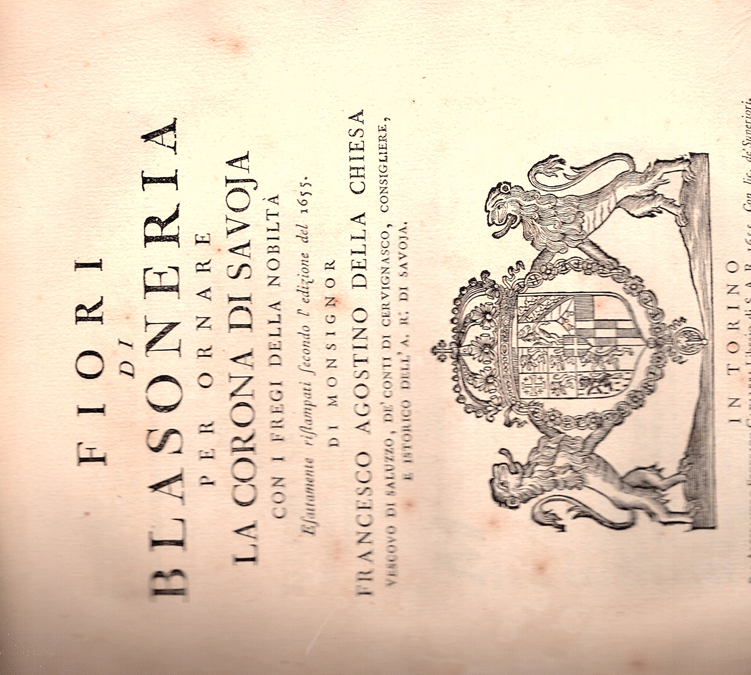 Fiori di Blasoneria per ornare la corona di Savoia con …