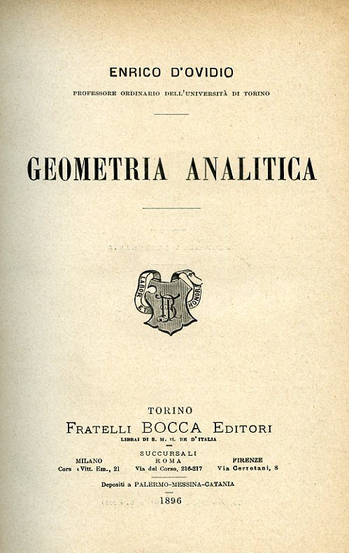 Geometria analitica