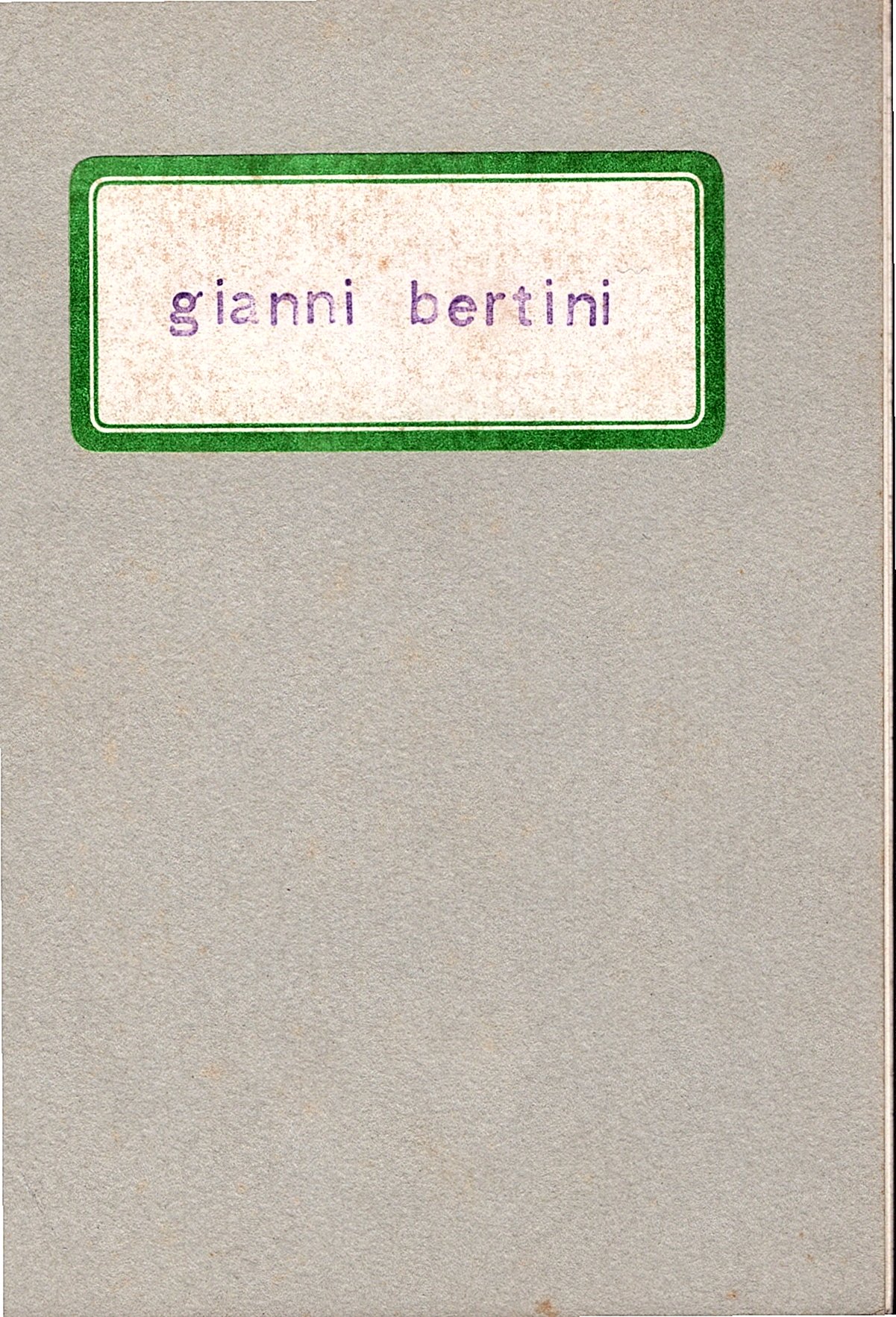 Gianni Bertini