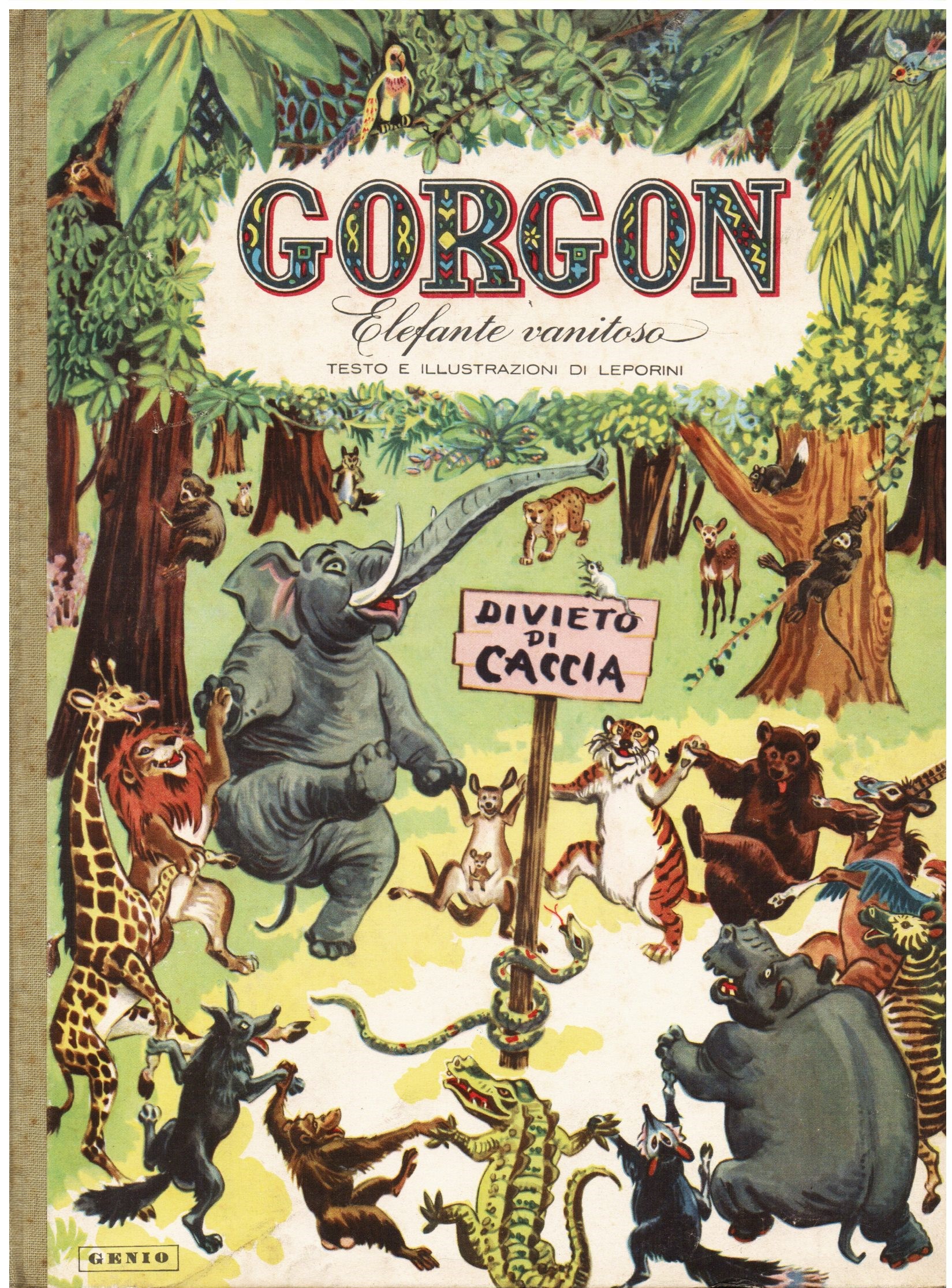 Gorgon Elefante vanitoso. Testo ed illustrazioni di Leporini.