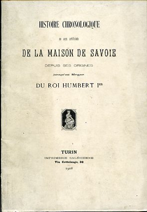 Histoire chronologique en vers artificiels de la Maison de Savoie …