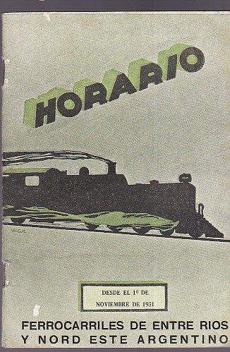 Horario de los Ferro - carriles de Entre - Rios …