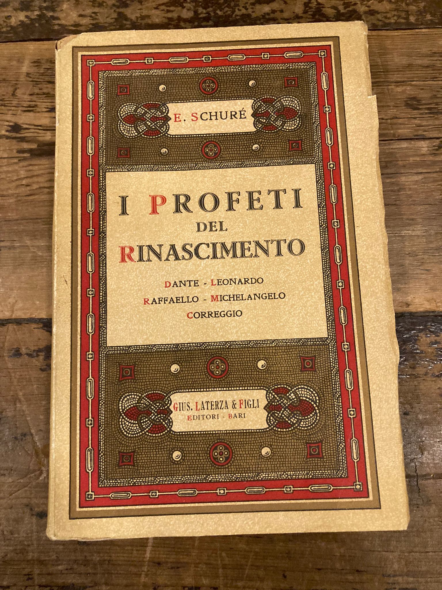 I profeti del Rinascimento. Dante - Leonaro- Raffaello - Michelangelo …