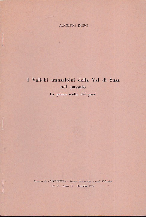 I Valichi transalpini della Val di Susa nel passato. La …