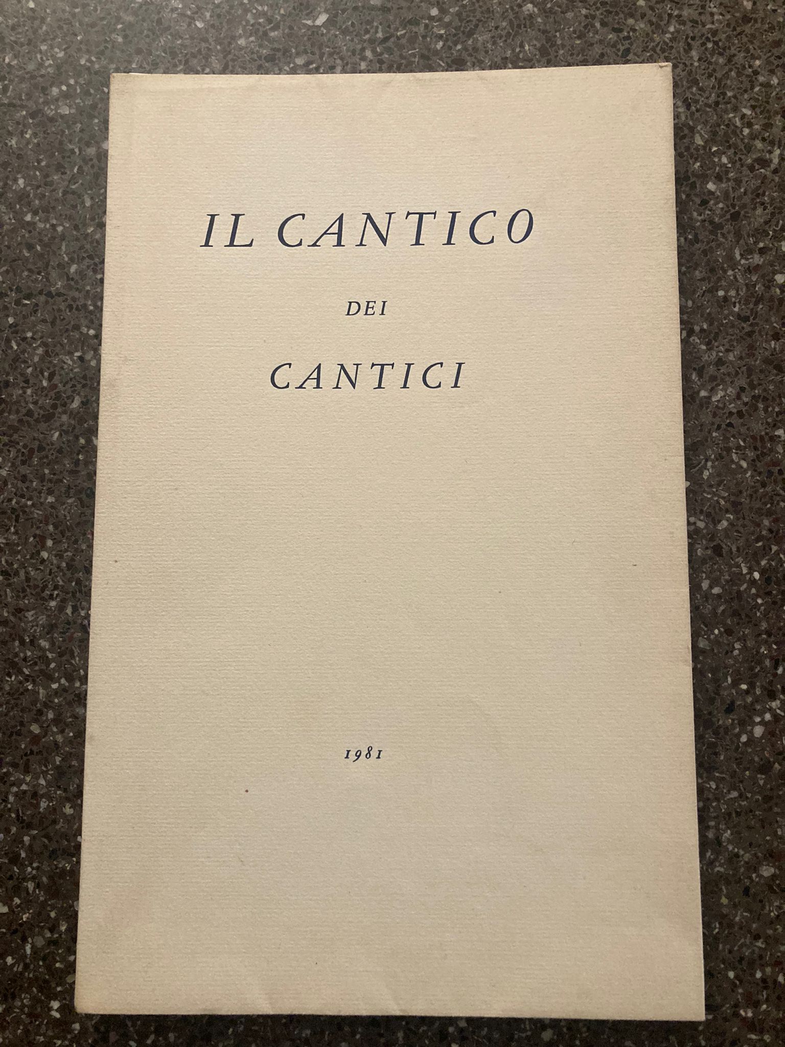 Il cantico dei cantici