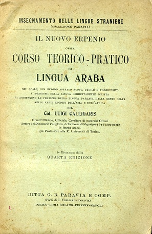 Il nuovo Erpenio ossia corso teorico - pratico di lingua …