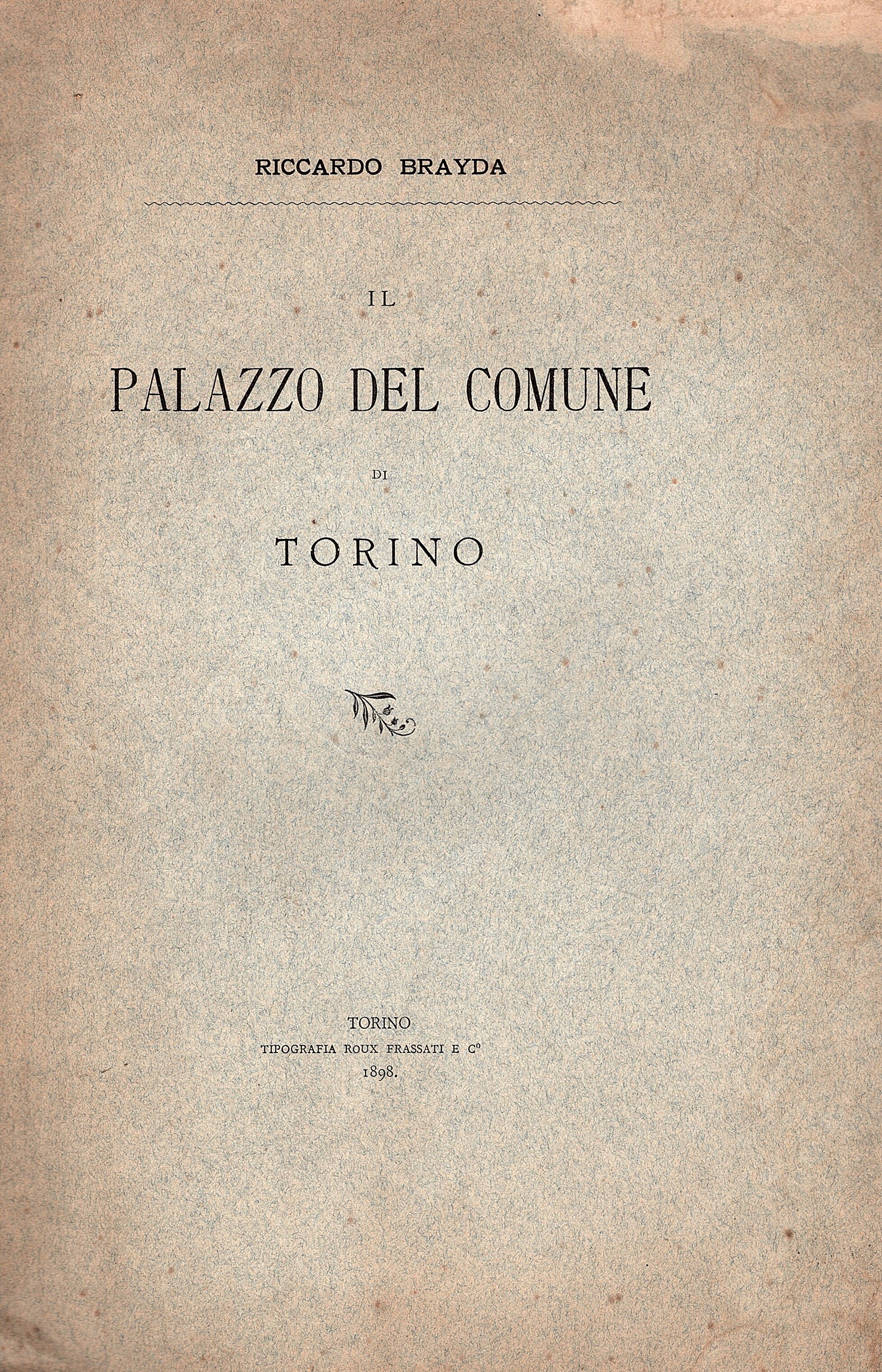 Il Palazzo del comune di Torino