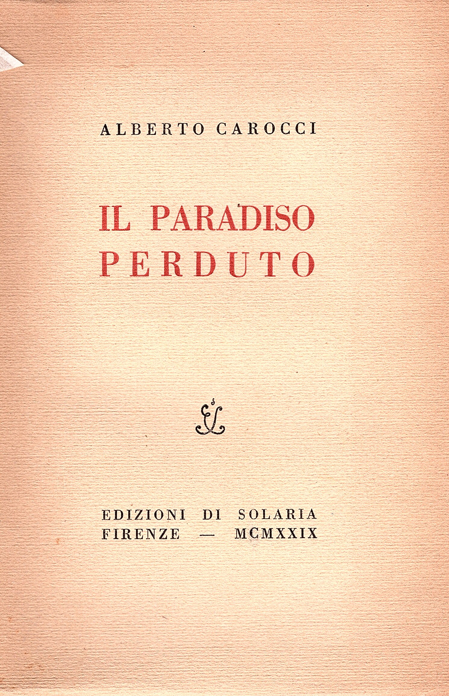 Il paradiso perduto