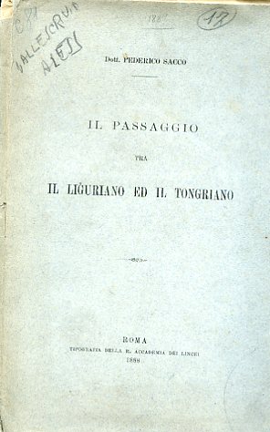 Il passaggio tra il Liguriano ed il Tongriano