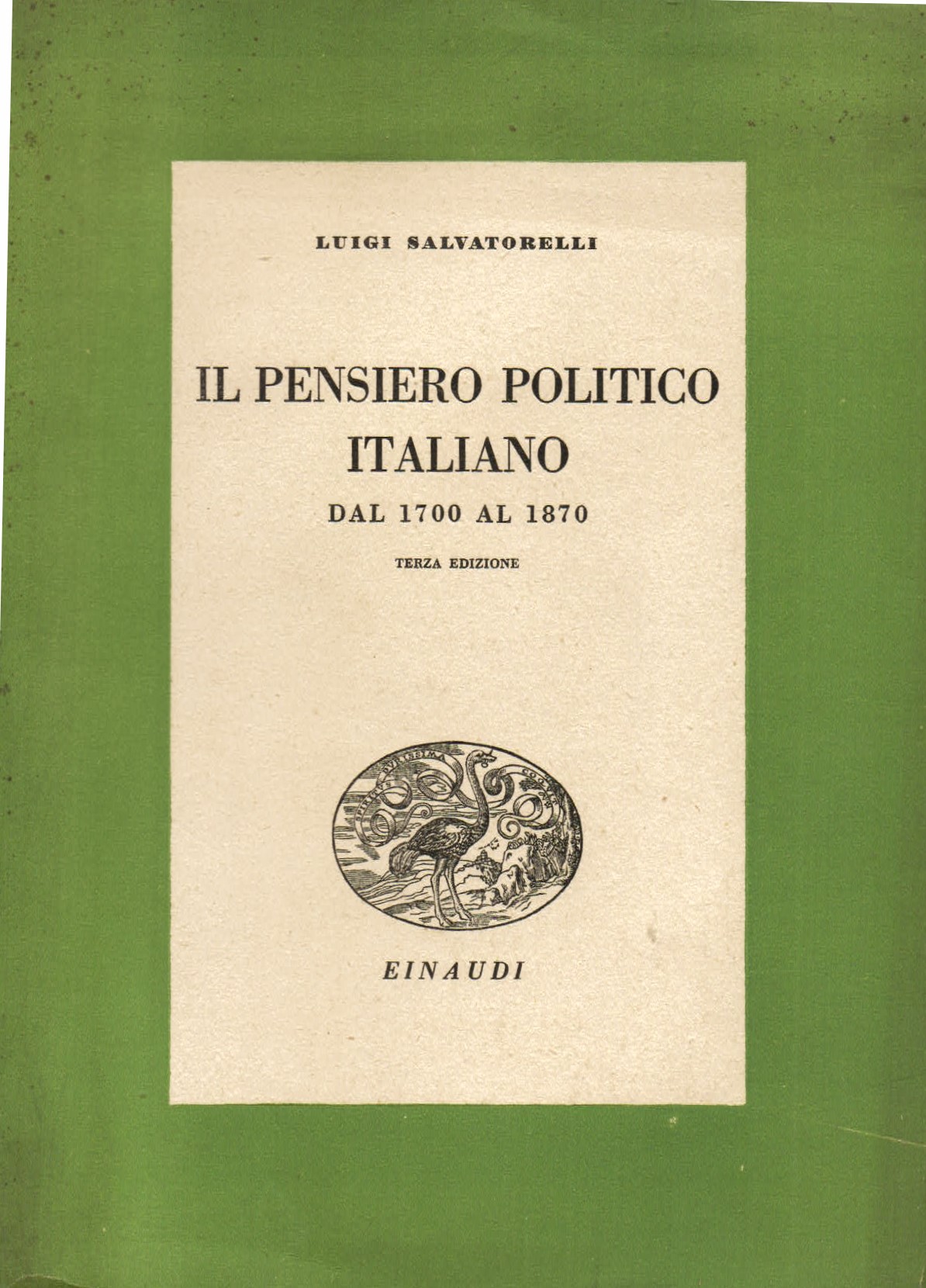 Il pensiero politico italiano dal 1700 al 1870