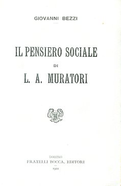 Il pensiero sociale di L. A. Muratori