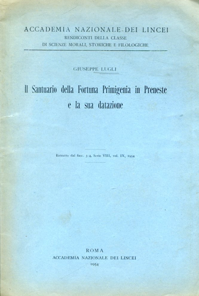 Il Santuario della Fortuna Primigenia in Preneste e la sua …