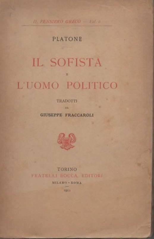 Il sofista e l'uomo politico.