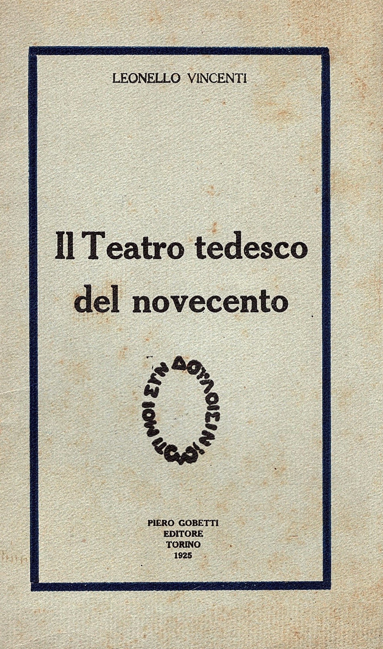 Il Teatro tedesco del Novecento