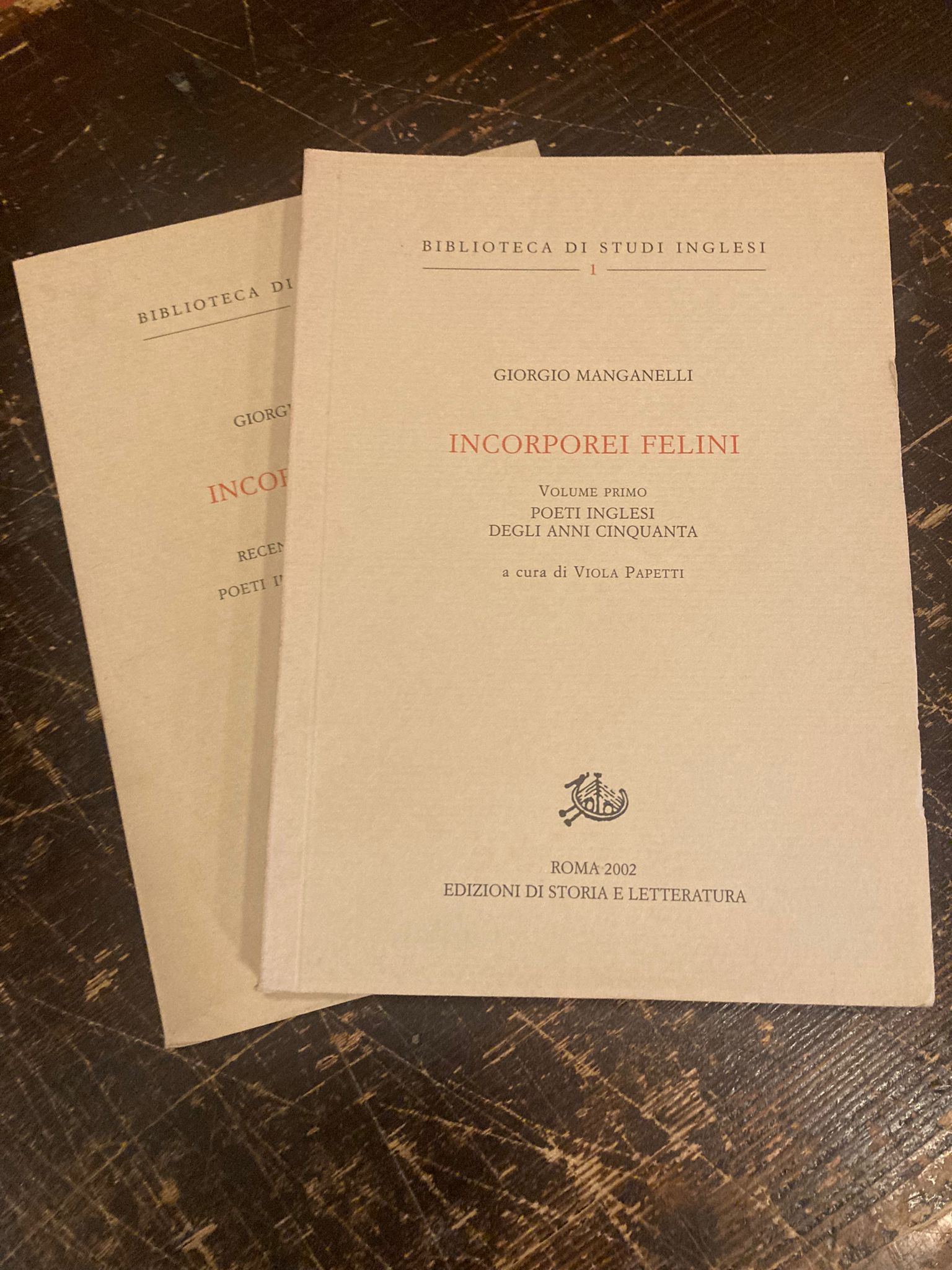 Incorporei felini. Volume PRIMO. Poeti Inglesi degli anni cinquanta & …