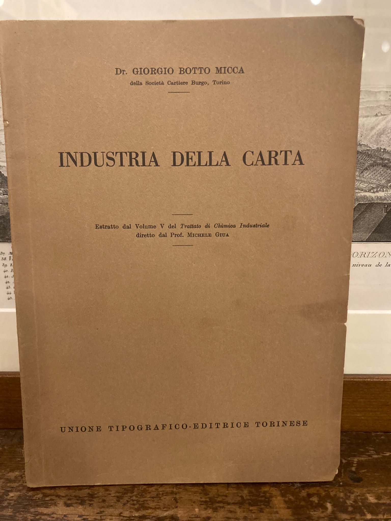 Industria della carta. Estratto dal Volume Quinto del Trattato di …
