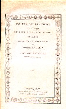 Instituzioni pratiche per l'estimo de' beni stabili e mobili ed …